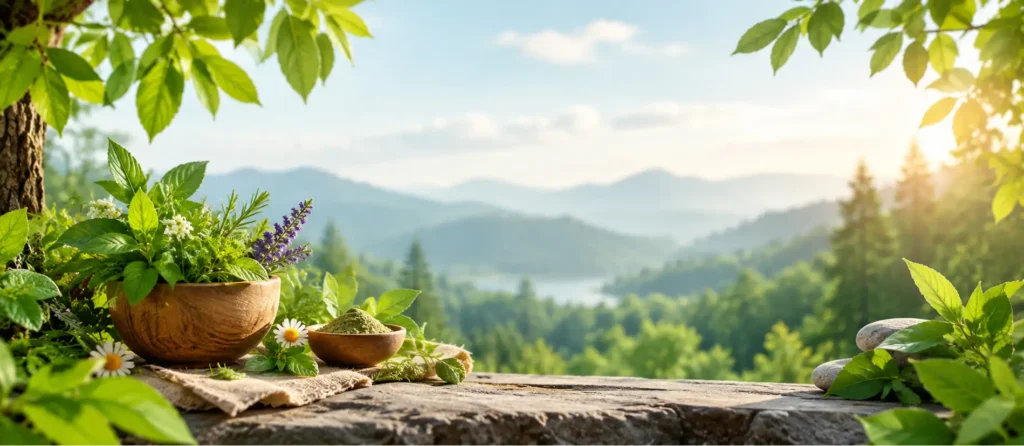 Plant-based wellness with herbal and Ayurvedic ingredients